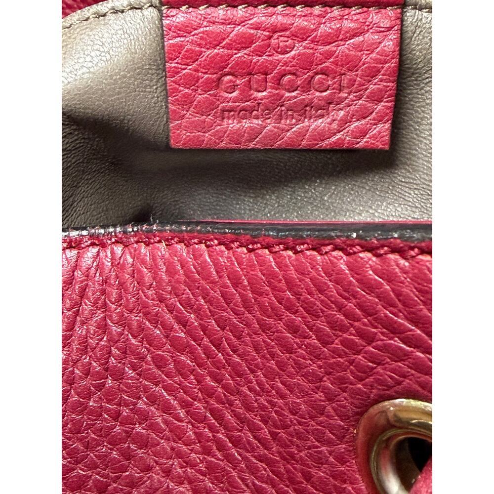GUCCI Miss Bamboo Pebble Calfskin Bucket Bag - Picture 11 of 16